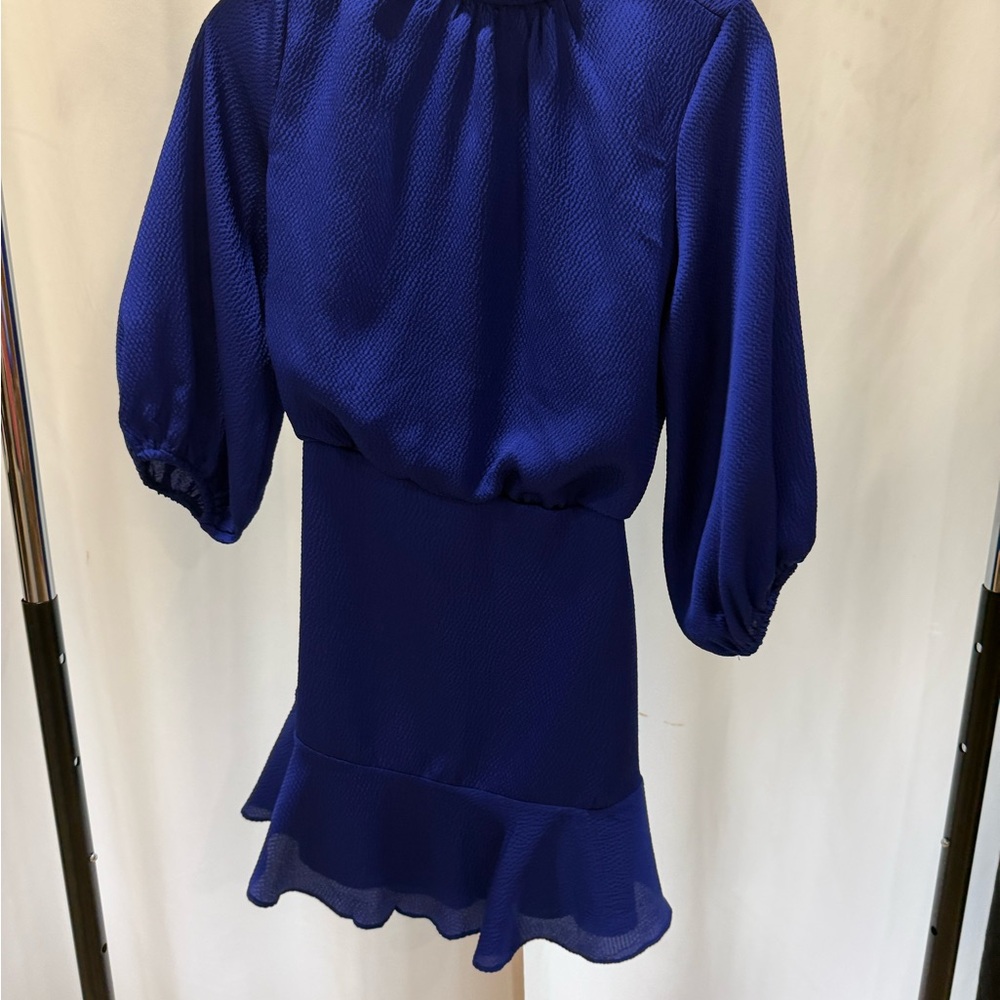 Vici Vibrant Blue Textured Dress